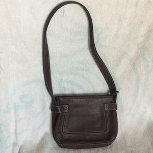 Vintage Fossil Purse Dark Brown Leather Cute